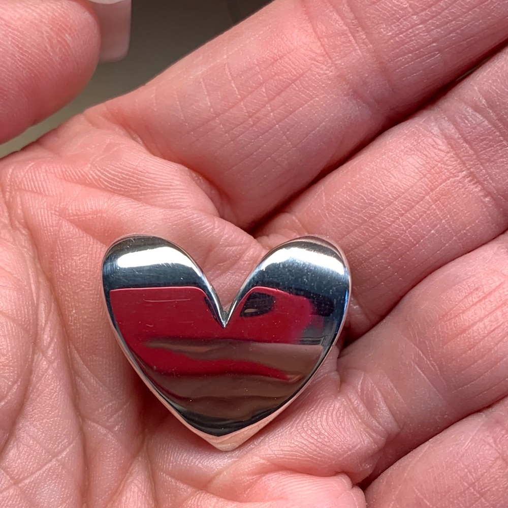 RARE James Avery Large Floating Heart Pendant